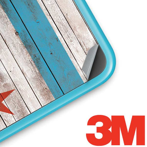 Chicago Flag Dark Wood Nintendo 2DS XL (2017) Skin